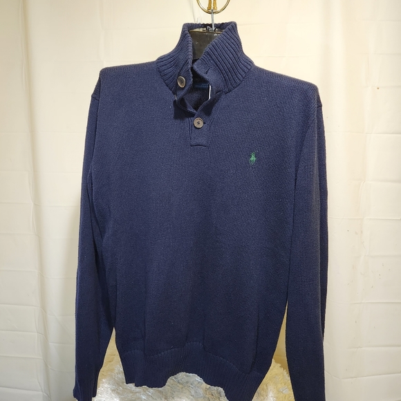 Dark Blue Polo by Ralph lauren Knitted sweater size: Medium - Picture 2 of 11